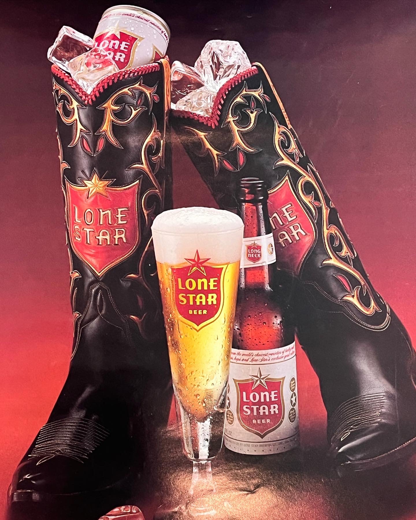 Boots and Beer Lone Star Poster