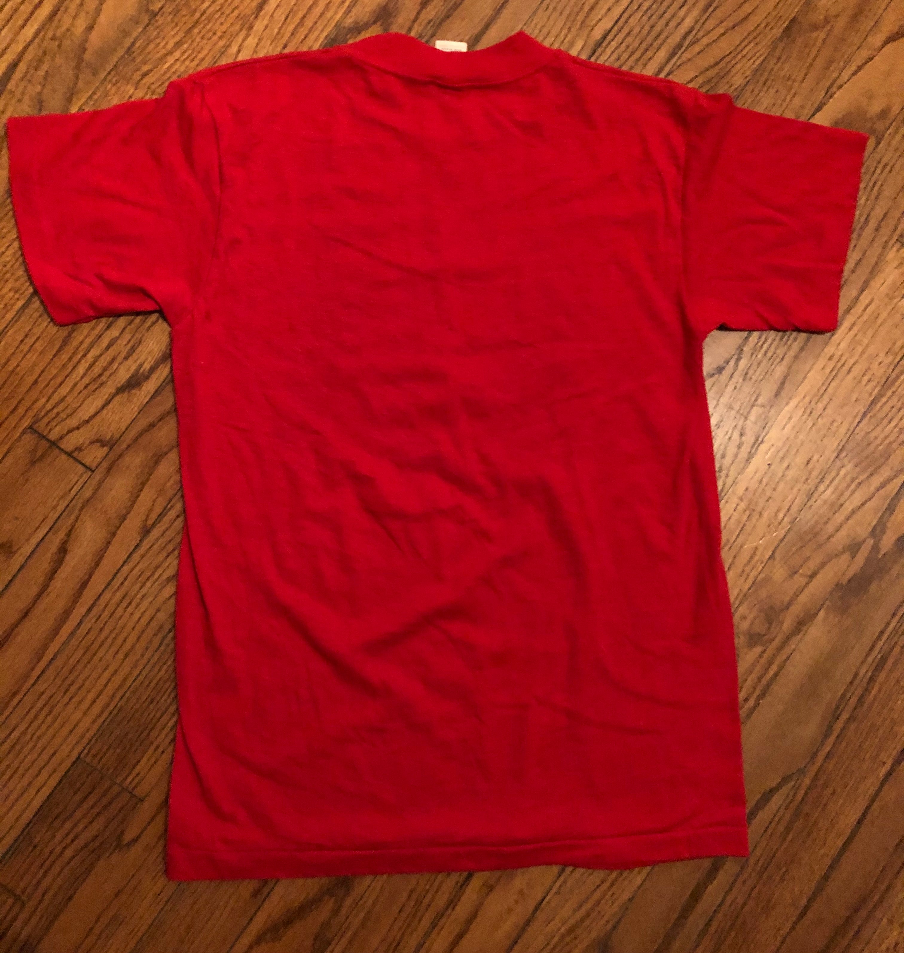 Red Lone Star Shield Logo Shirt Small