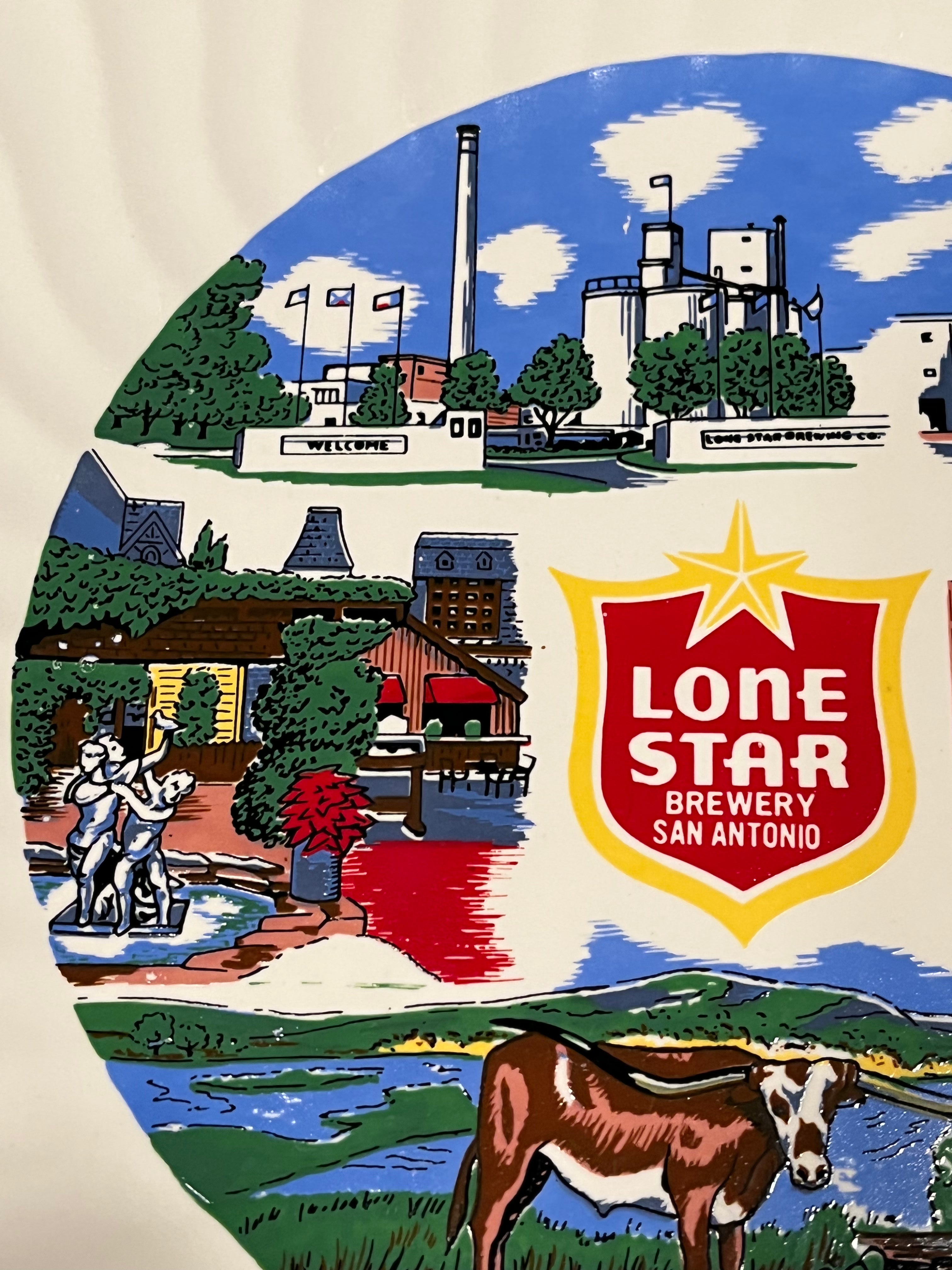Lone Star Brewing Co. Plate