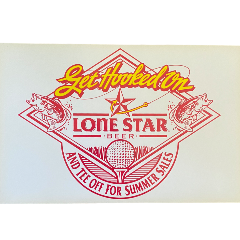 90’s Lone Star Beer Sales Sticker