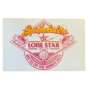90’s Lone Star Beer Sales Sticker