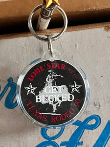 1990 Get Bucked Rodeo Keychain