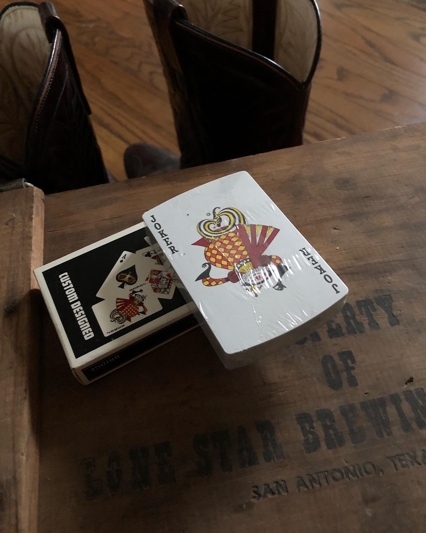 80’s Lone Star Beer Can Shaped Playing Cards