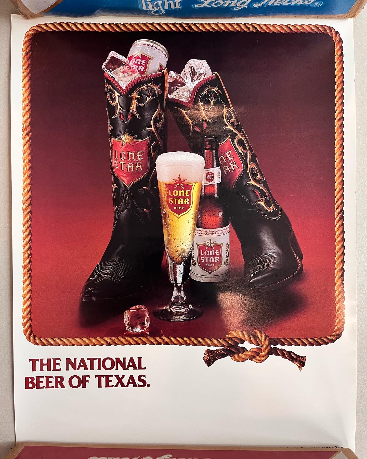 Boots and Beer Lone Star Poster