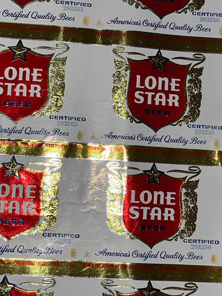 1959 Lone Star Uncut Labels