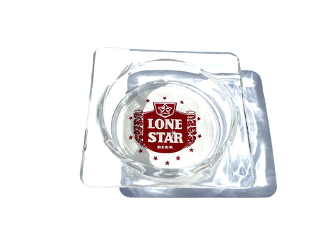 50’s Lone Star Square Glass Ashtray