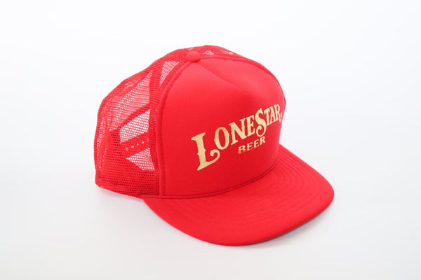 70’s Lone Star Red & Metallic Gold Trucker Hat