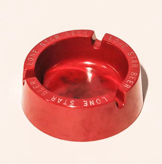 Red Lone Star Ashtray