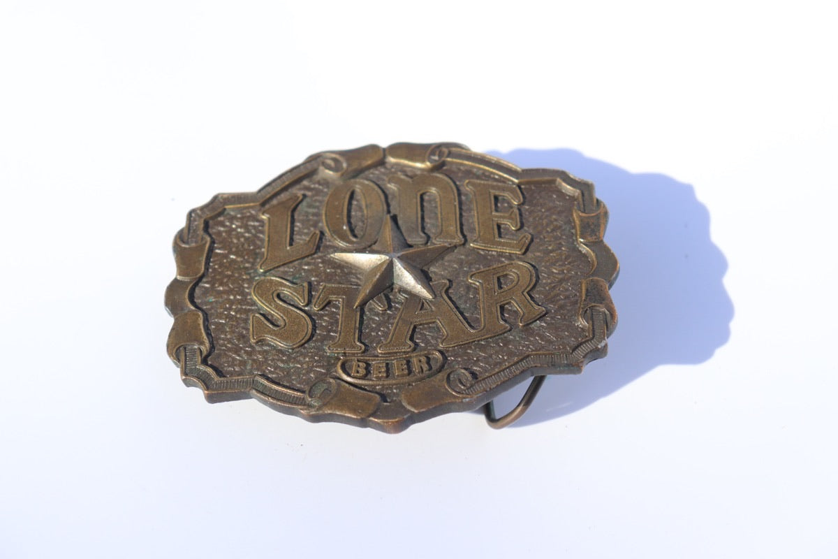 Lone Star Brass Bottle Opener and Buckle