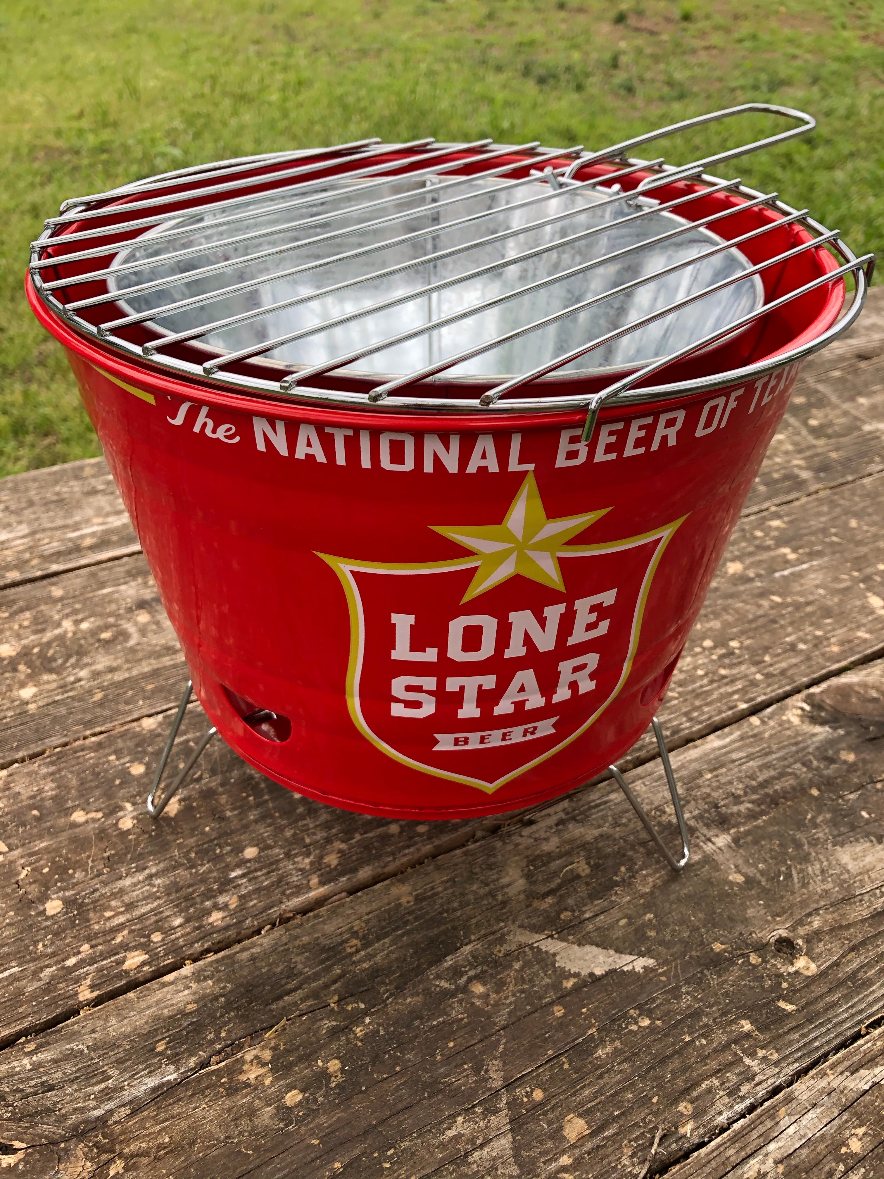 Lone Star Armadillo Bucket Grill