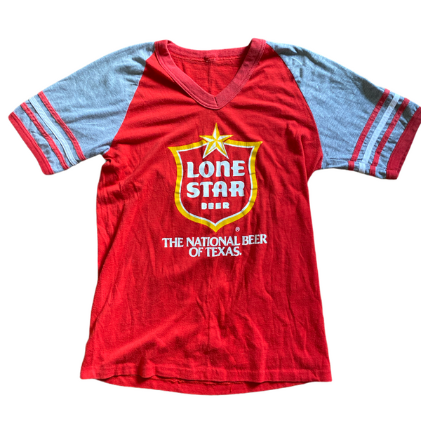 80’s Lone Star Small Striped Ringer Tee