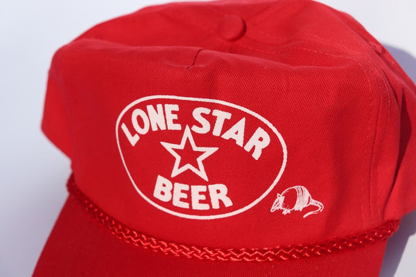 Lone Star Red Rope Ovaldillo Logo Cap