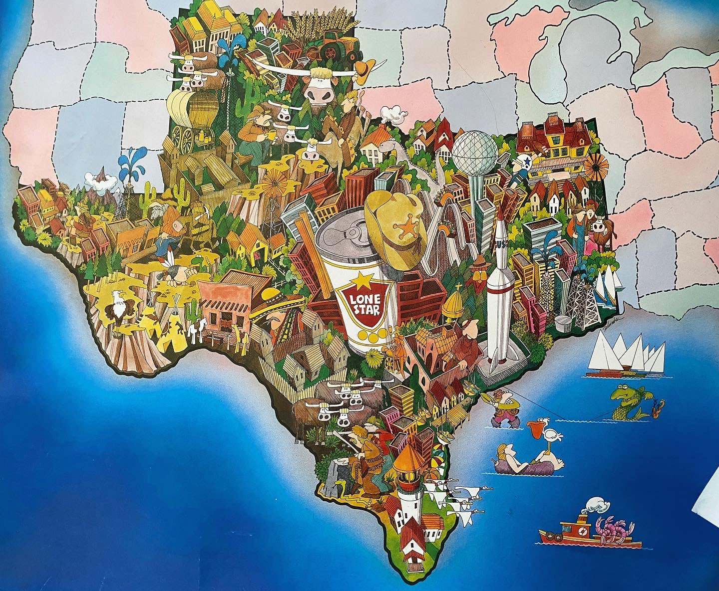 ‘83 National Beer of Texas Poster