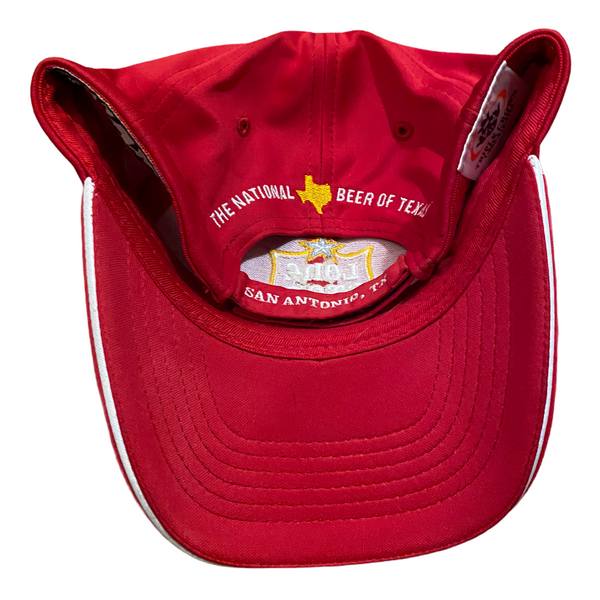 Red Lone Star Embroidered Cap