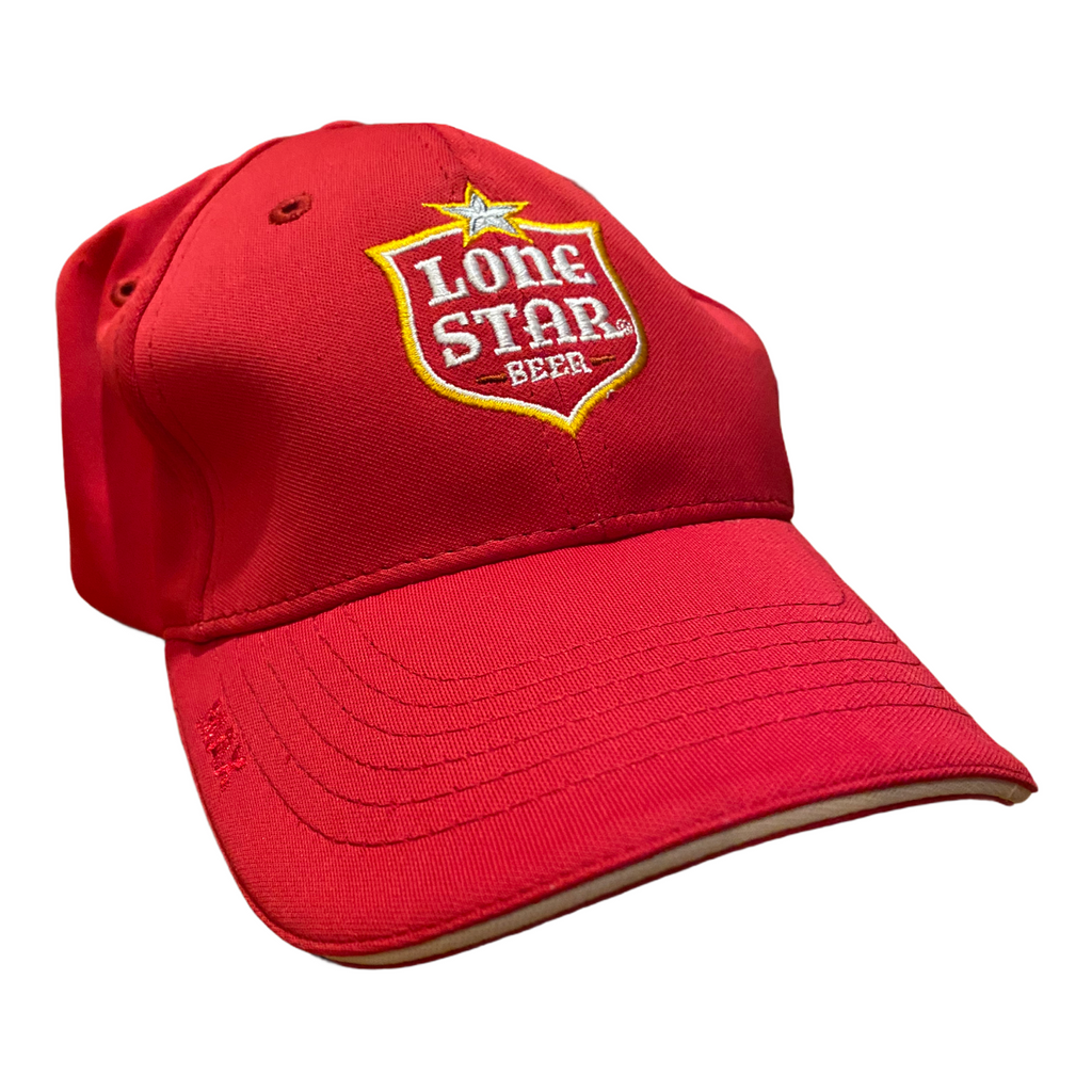 Red Lone Star Embroidered Cap