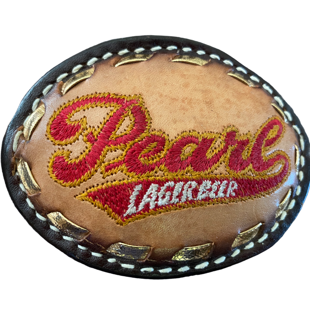 OG Pearl Leather Belt Buckle