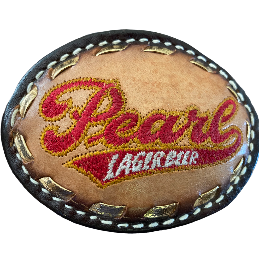 OG Pearl Leather Belt Buckle