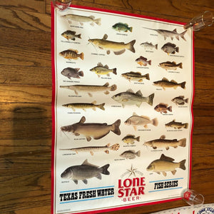 1988 Lone Star Freshwater Fishing Poster
