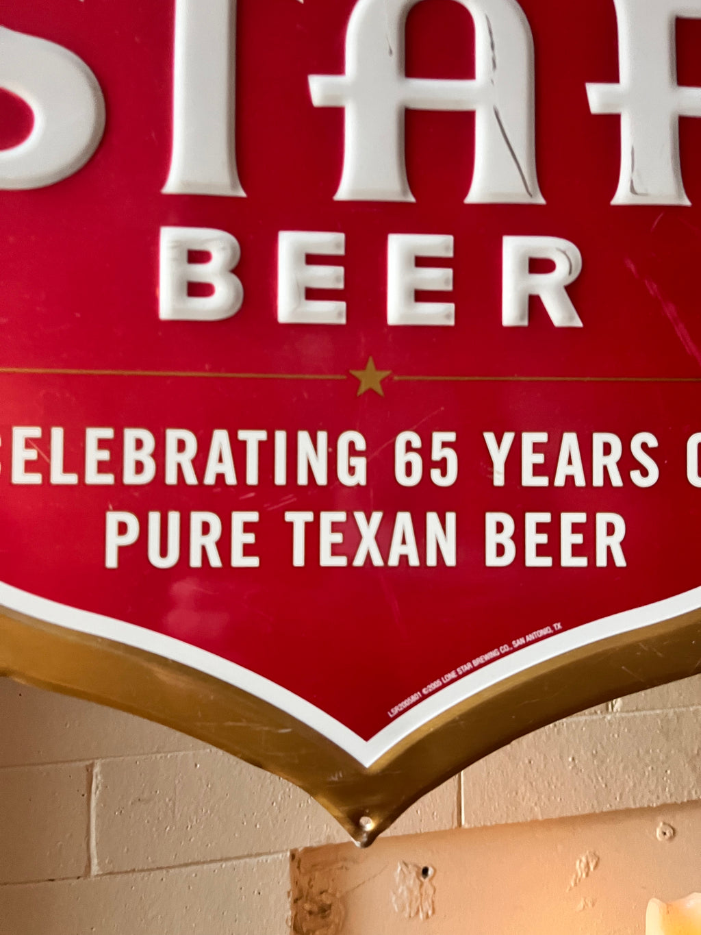 65th Anniversary Metal Tacker Shield
