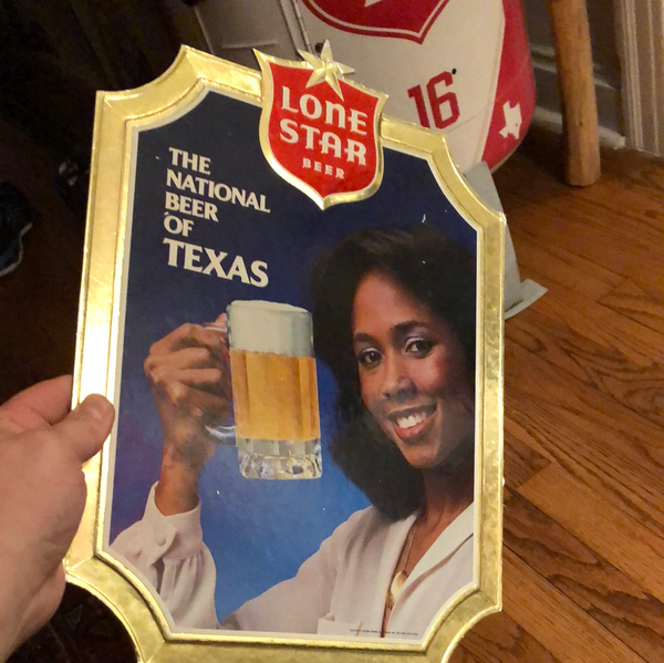 80’s Lone Star National Beer of Texas Sign