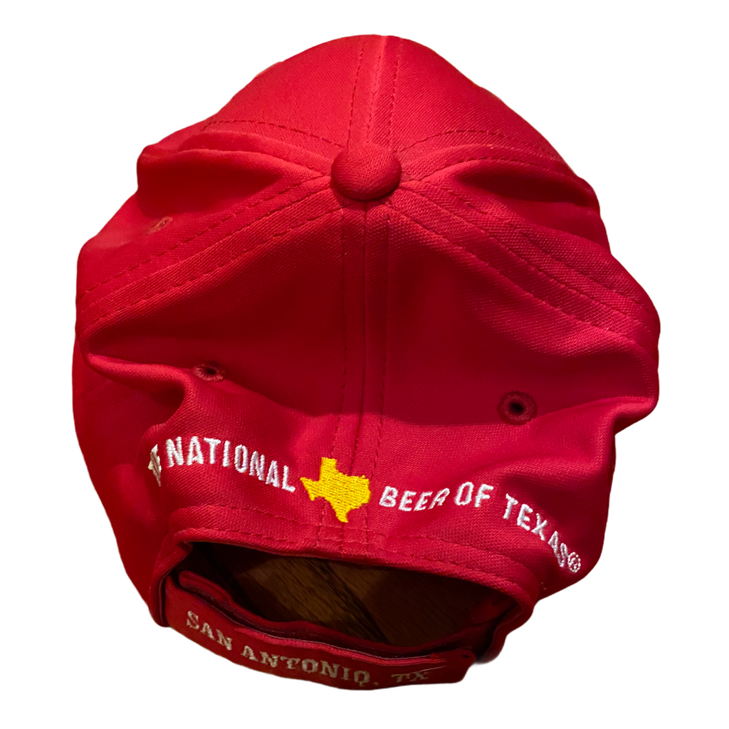 Red Lone Star Embroidered Cap