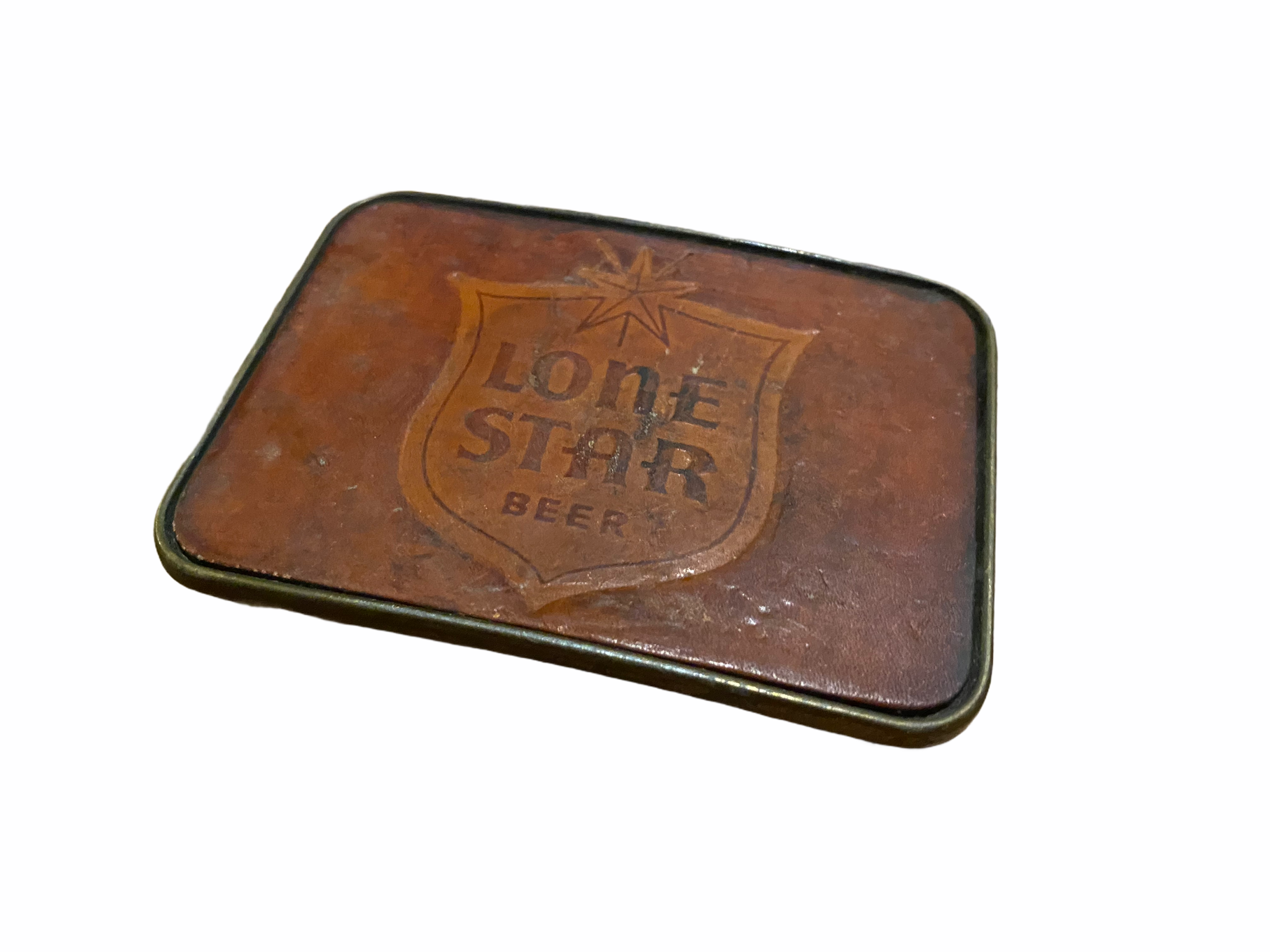 OG Lone Star Leather Belt Buckle