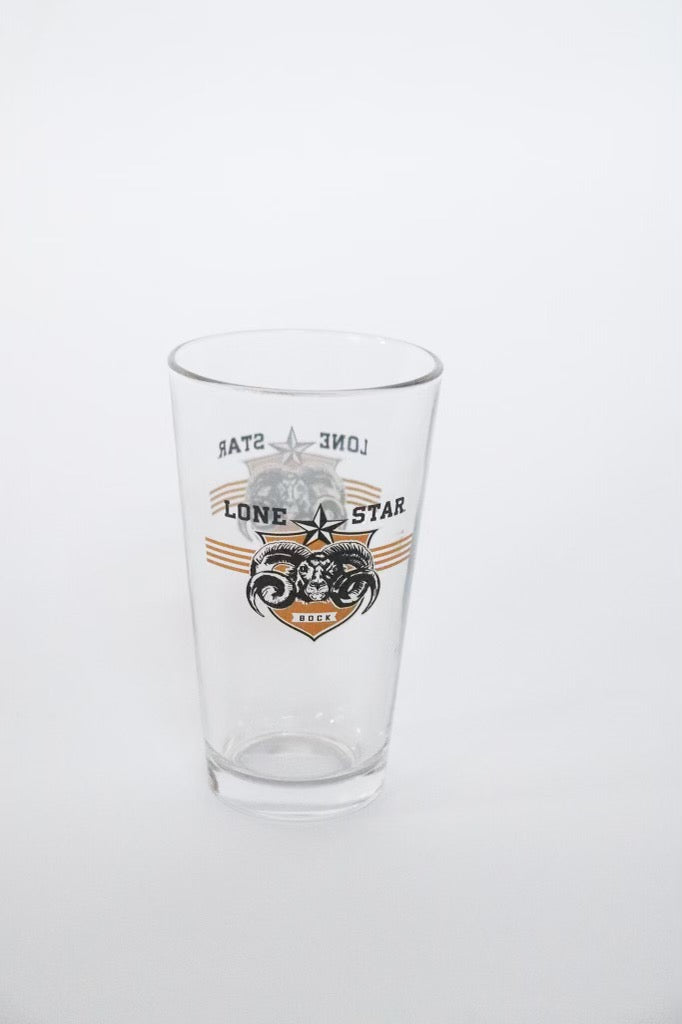 Lone Star Bock Pint Glass