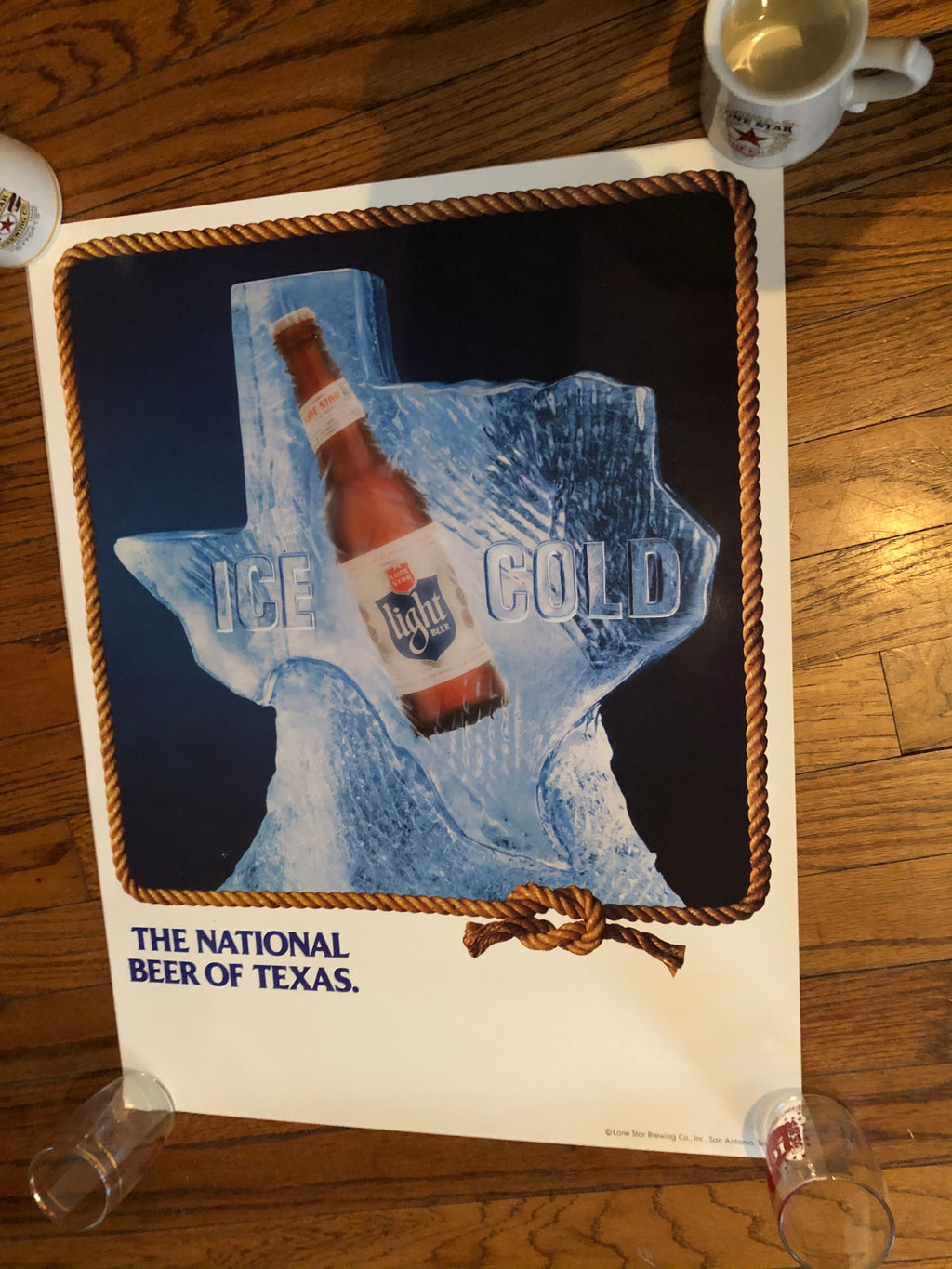 Lone Star Ice Cold Poster