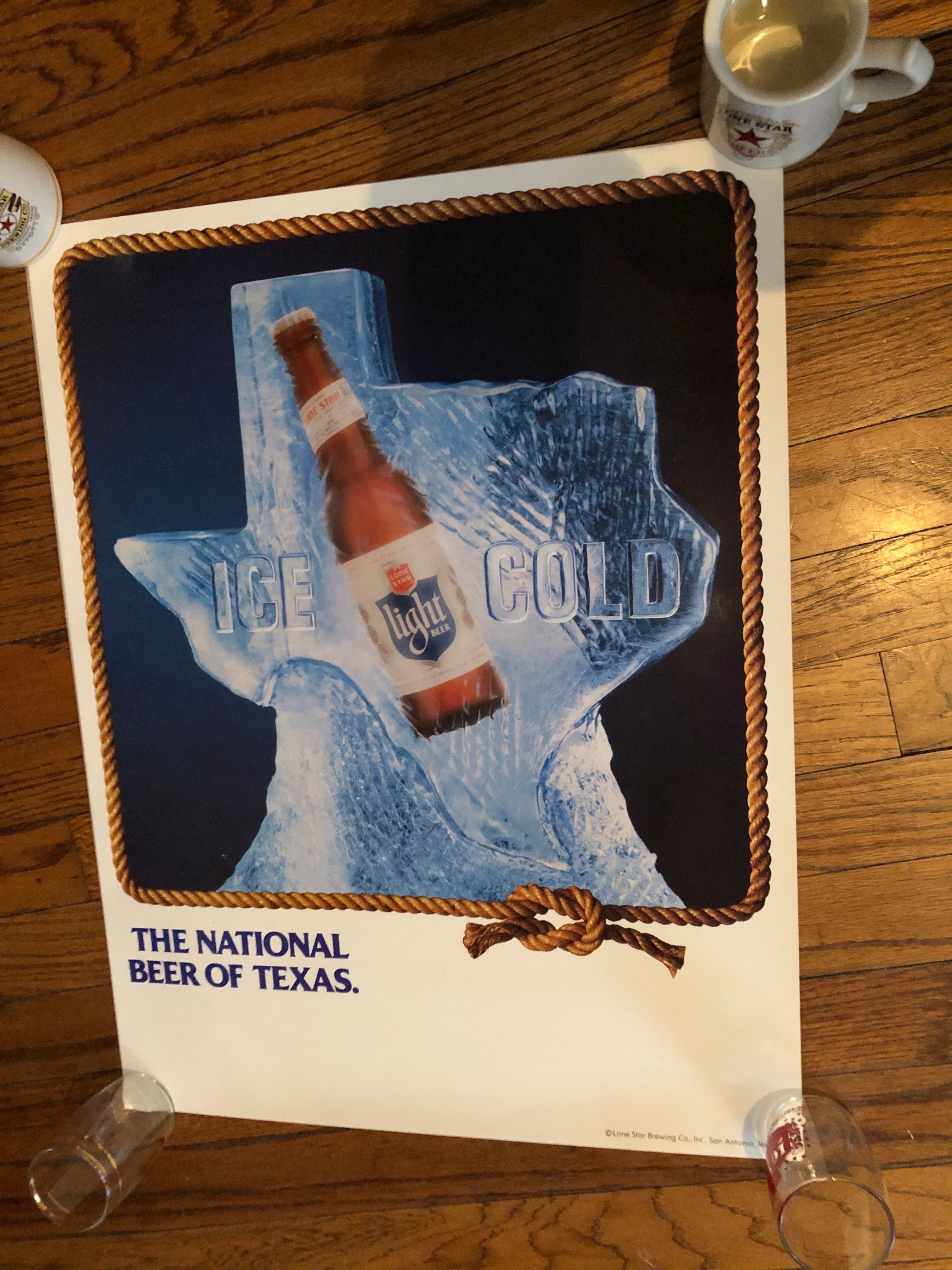 Lone Star Ice Cold Poster
