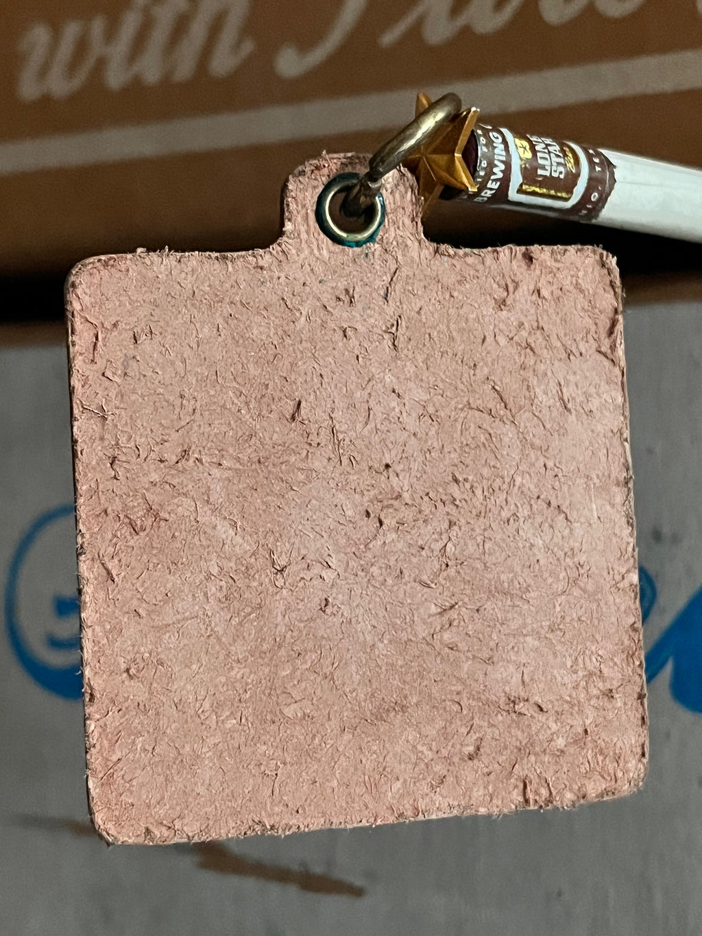 70’s Lone Star Beer Leather Keychain
