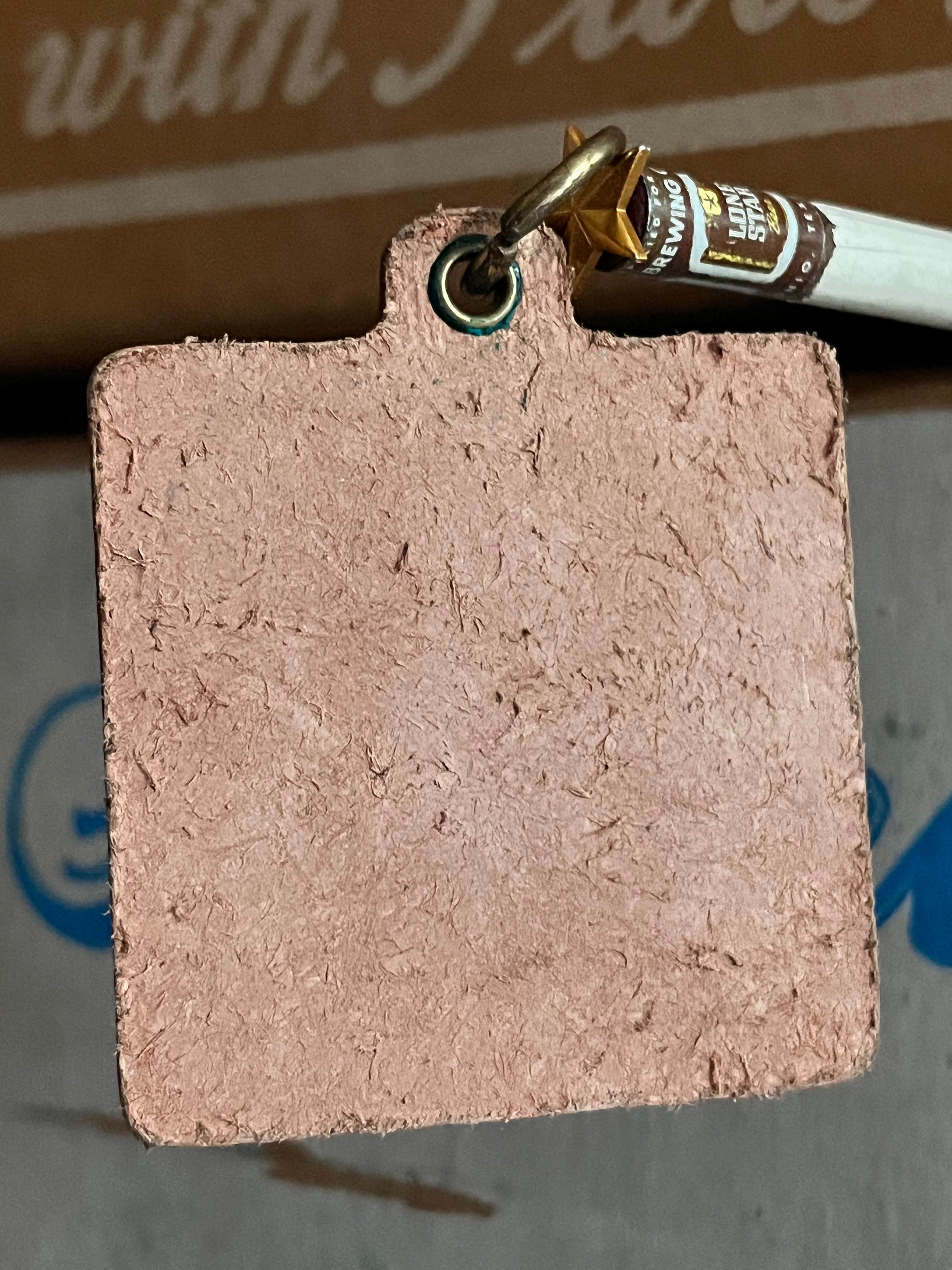 70’s Lone Star Beer Leather Keychain