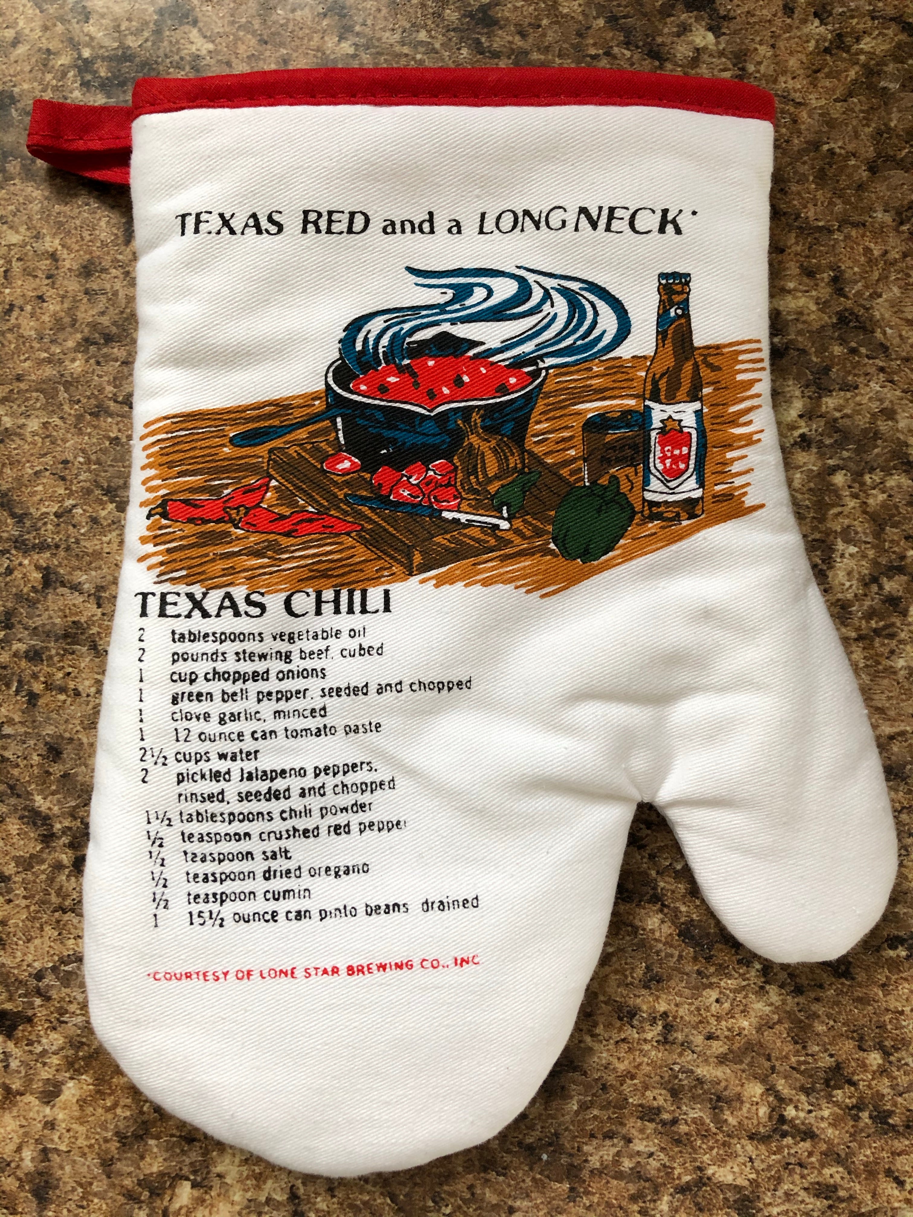 OG Lone Star Beer Oven Mitt