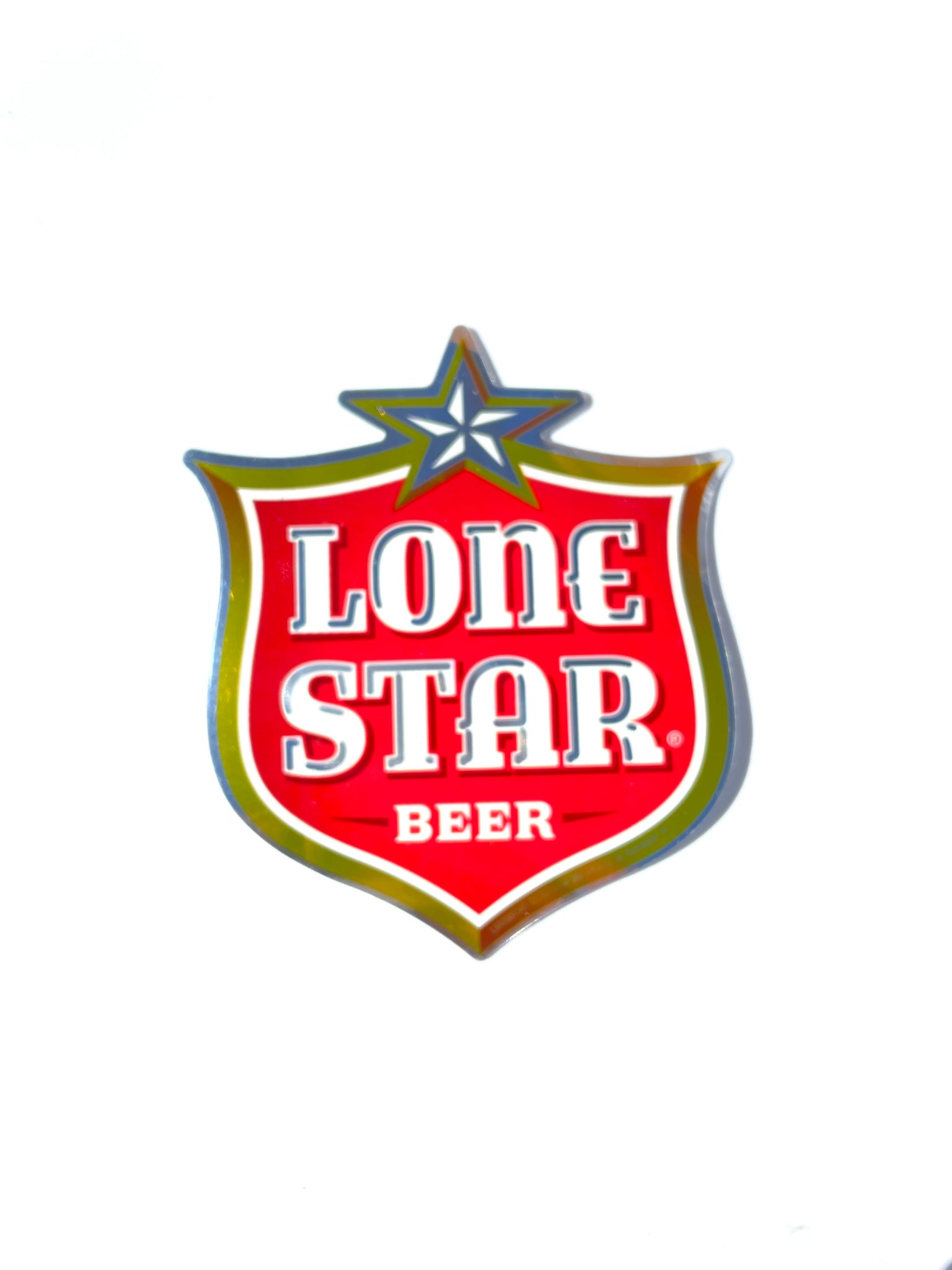 90’s Lone Star Metallic Sticker