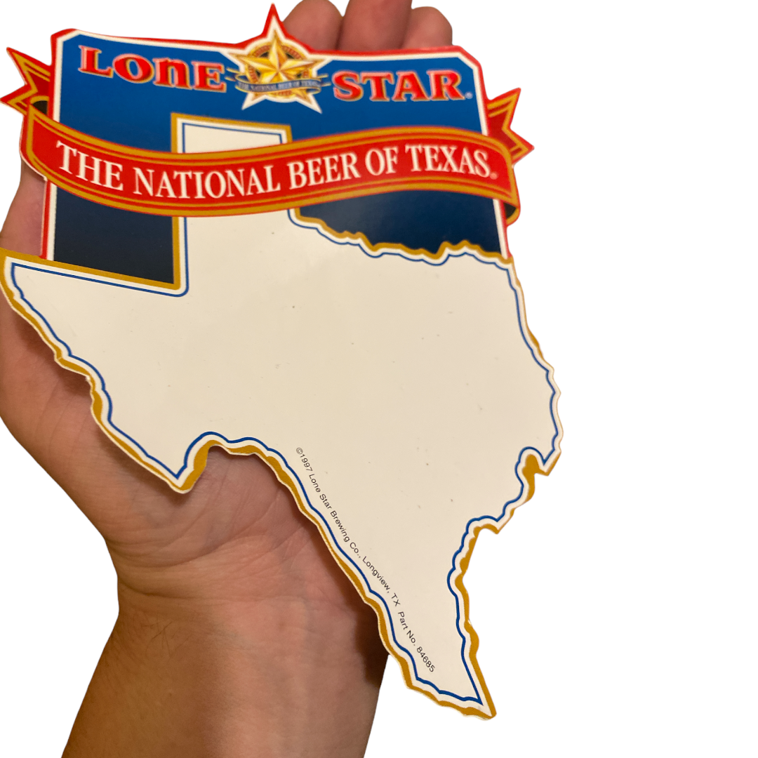 90’s Lone Star Window Cling / Sticker