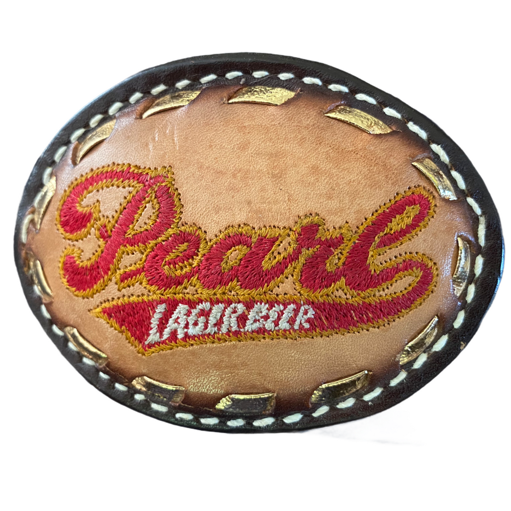 OG Pearl Leather Belt Buckle
