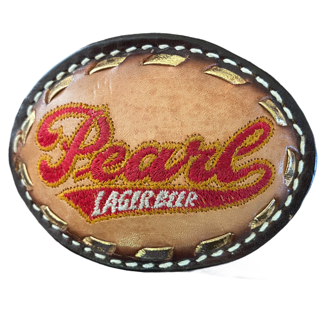 OG Pearl Leather Belt Buckle