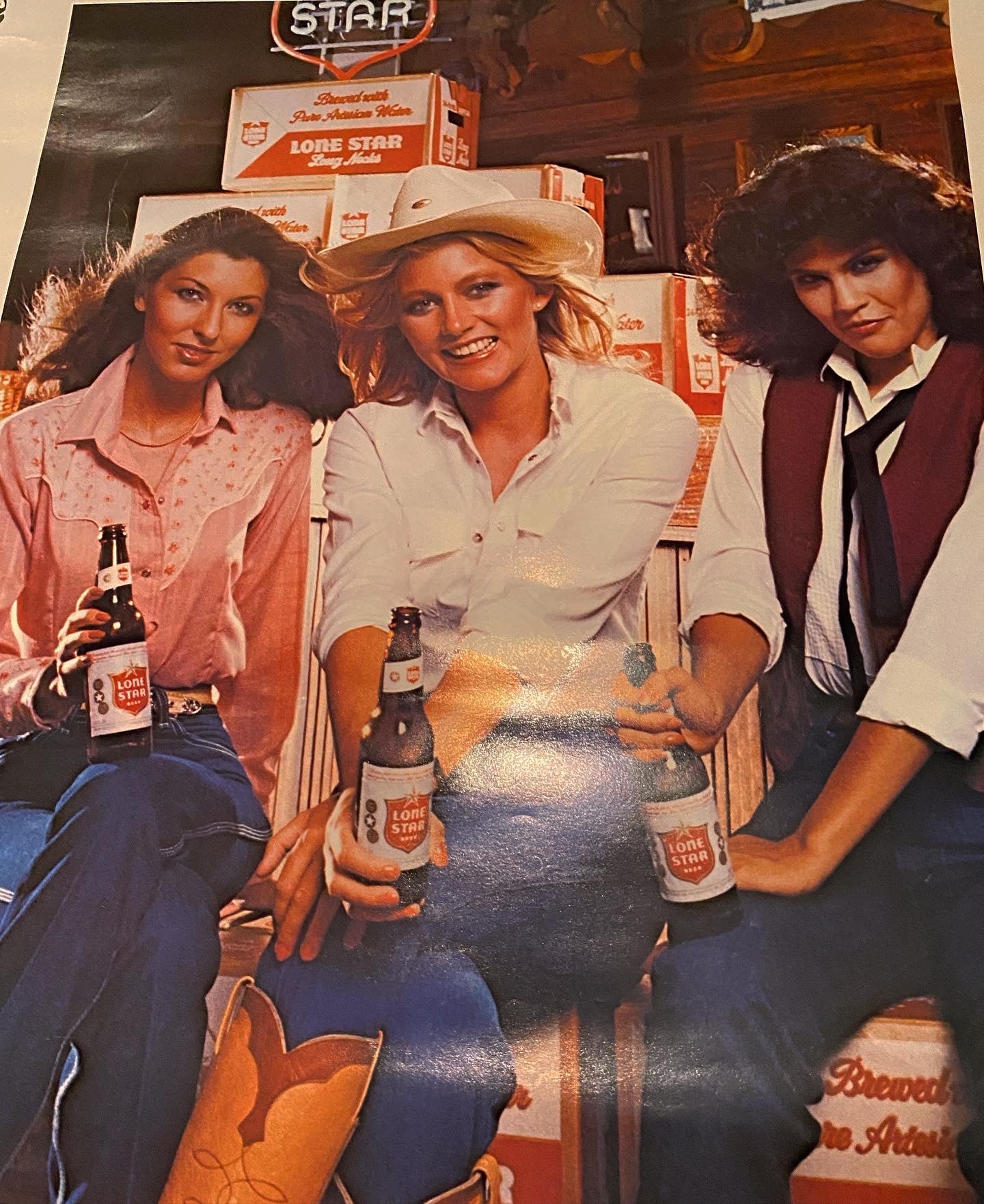Urban Cowgirls & The National Beer of Texas Poster