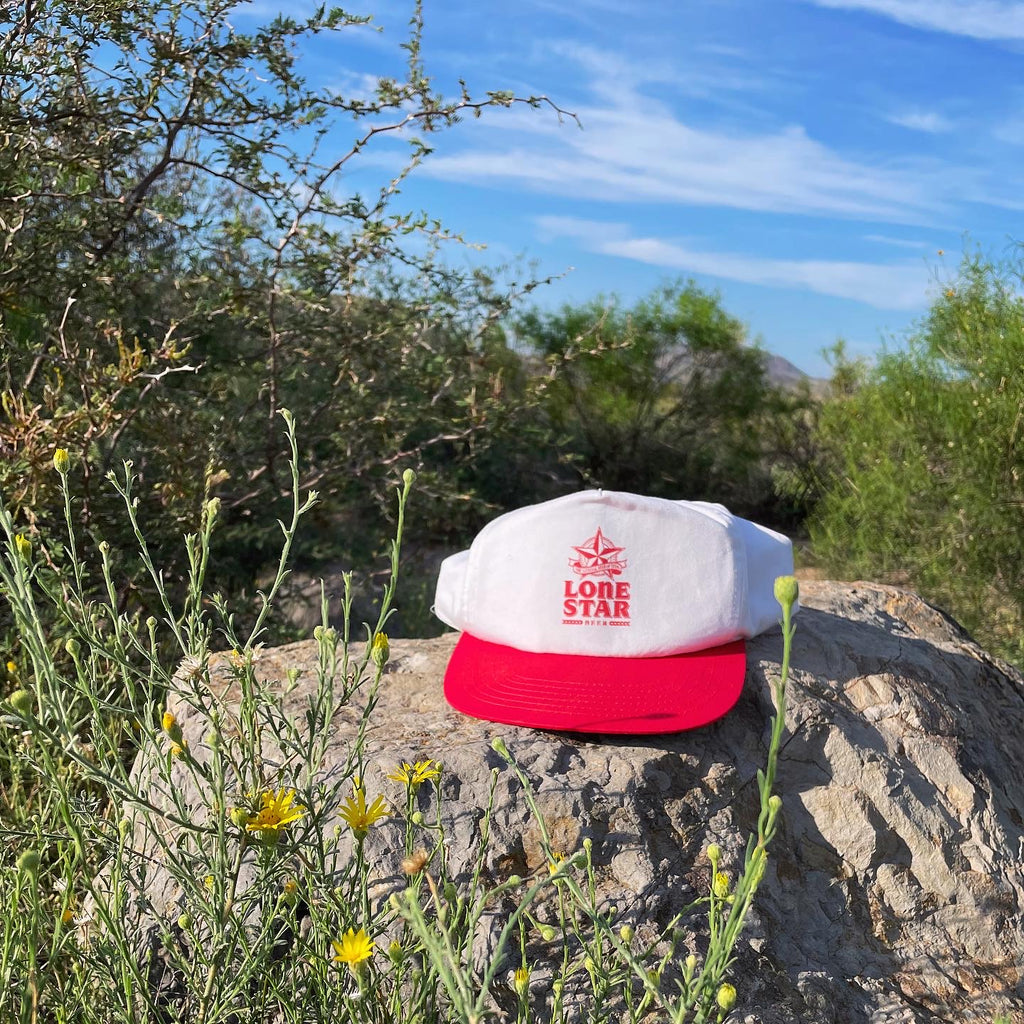 80’s Lone Star Clean Red and White SnapBack Cap