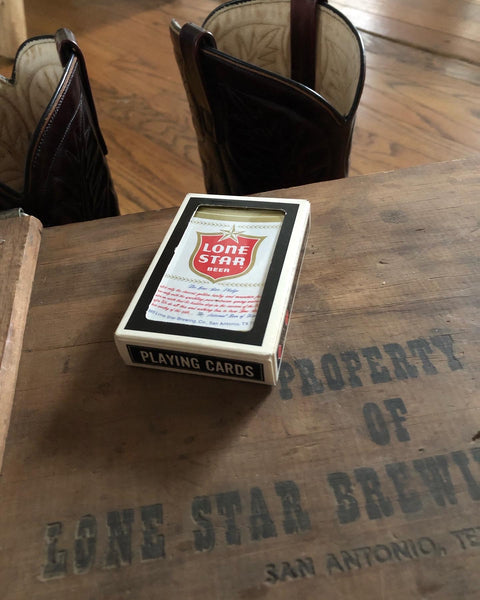 80’s Lone Star Beer Can Shaped Playing Cards