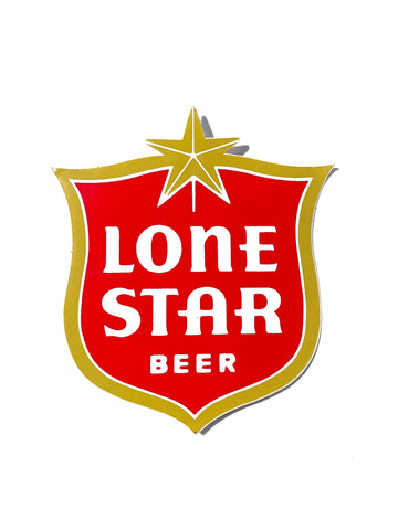 70’s Large Lone Star Shield Sticker