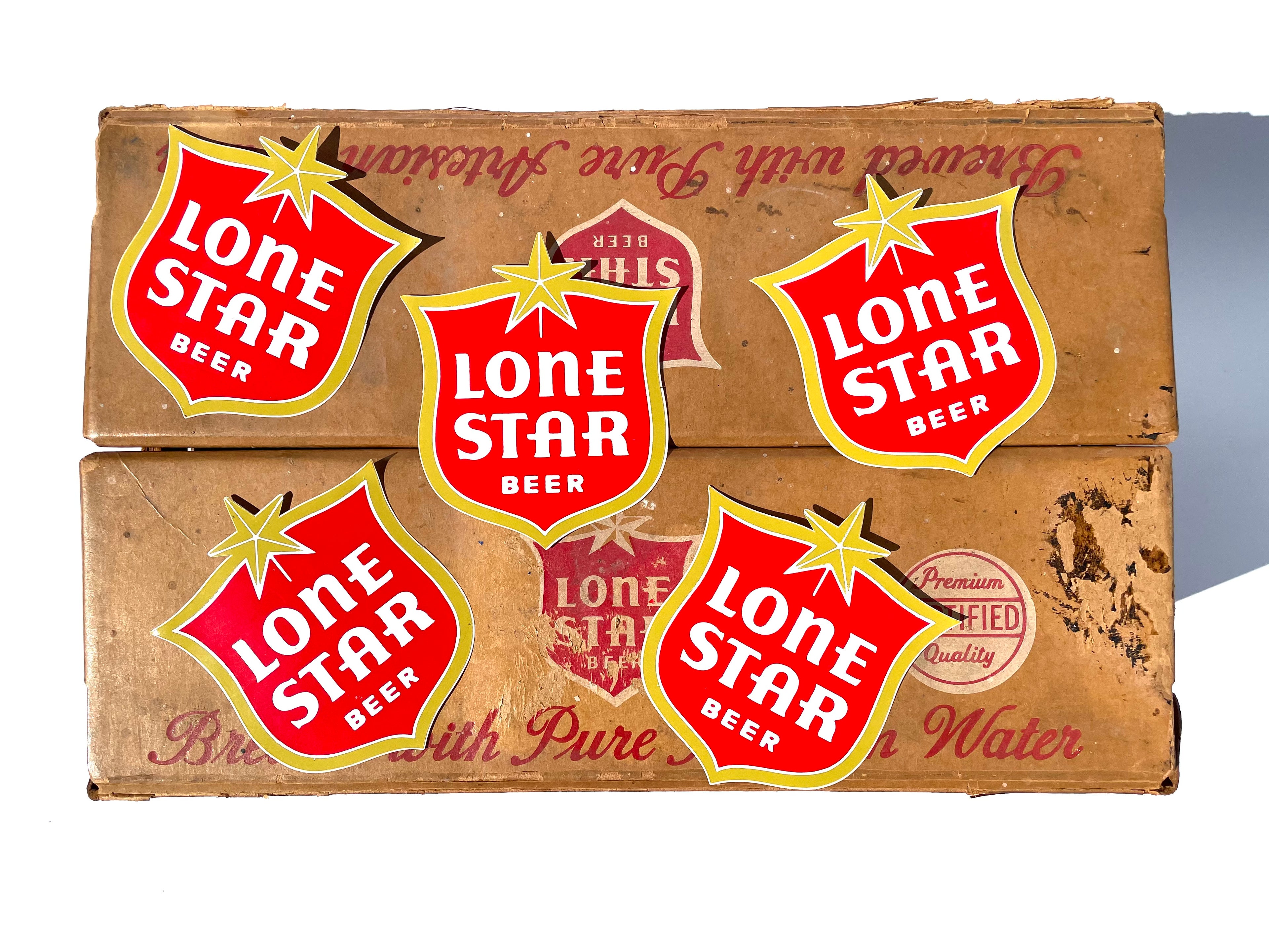 70’s Large Lone Star Shield Sticker