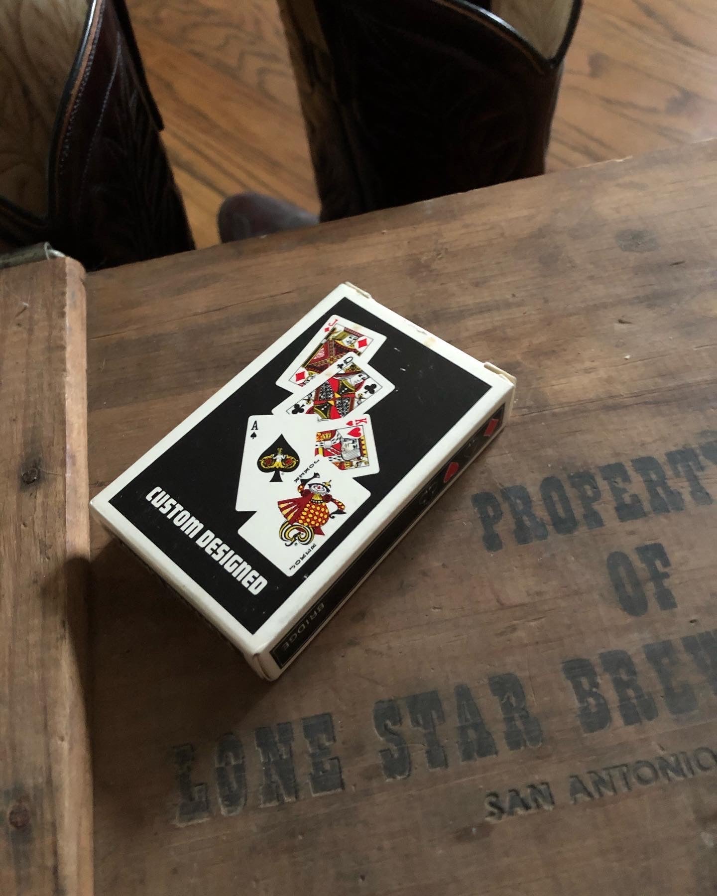 80’s Lone Star Beer Can Shaped Playing Cards