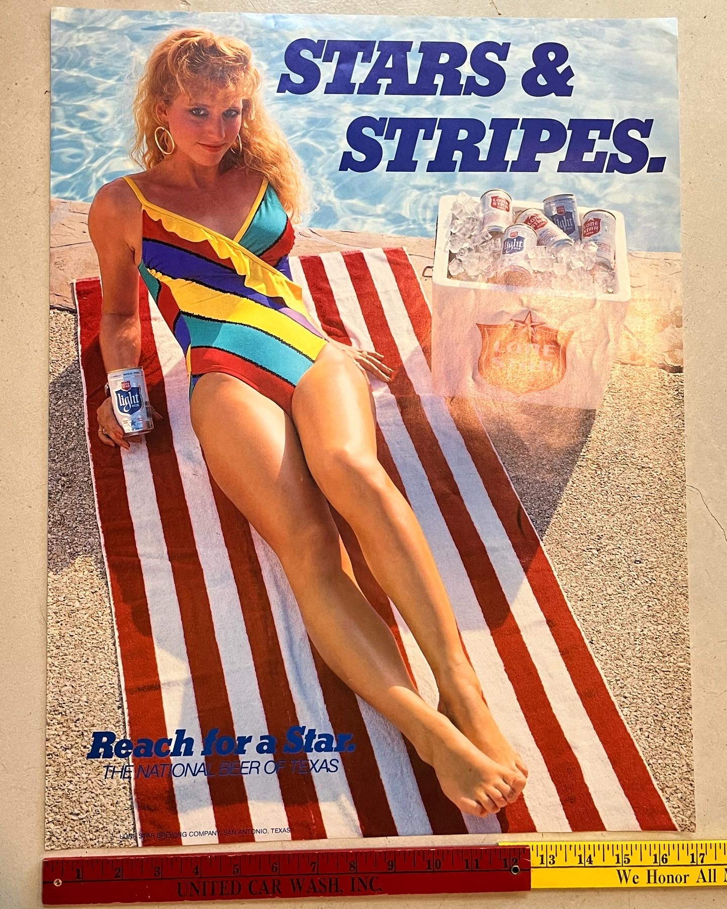Stars and Stripes Vintage Poster
